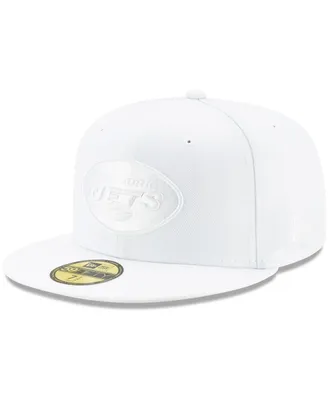 Men's New York Jets White on 59FIFTY Fitted Hat