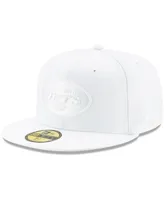 Men's New York Jets White on 59FIFTY Fitted Hat