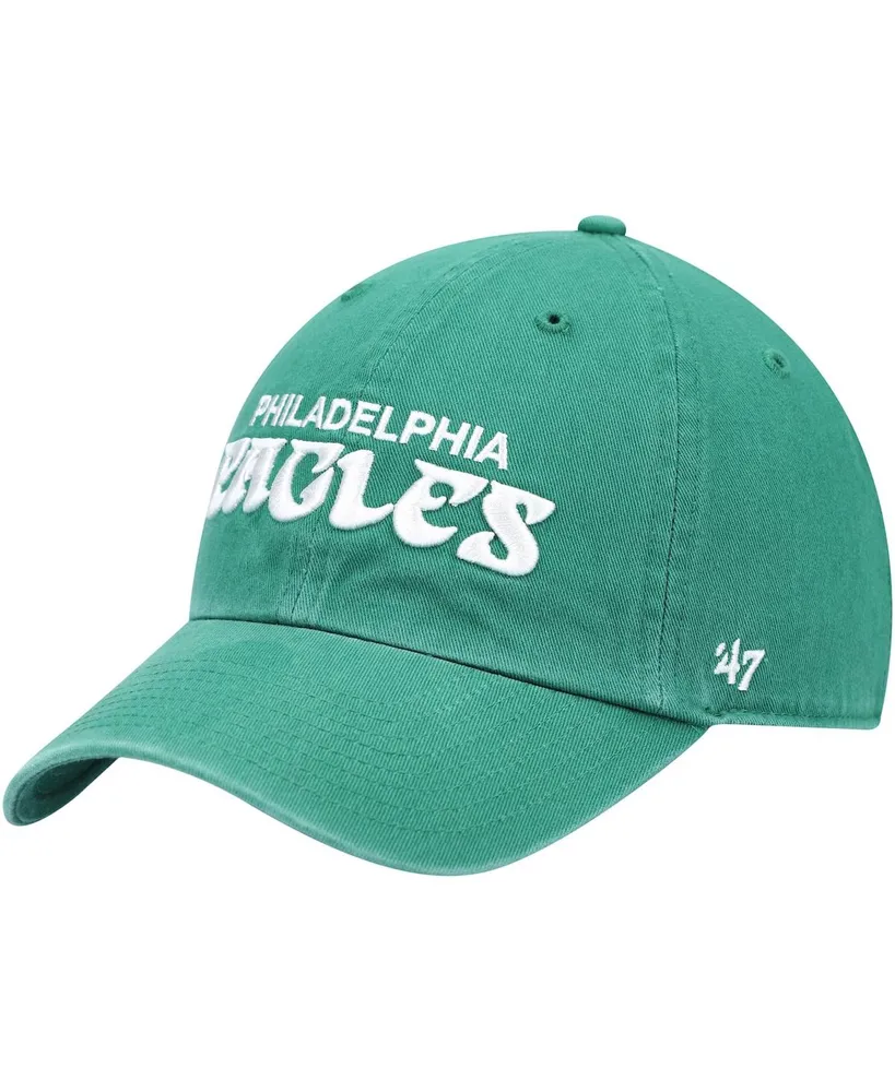 47 Brand Men's Gray Philadelphia Eagles Clean Up Adjustable Hat - Macy's