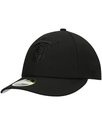 Men's Black Tennessee Titans Alternate Logo on Low Profile 59FIFTY Ii Fitted Hat