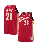 Men's LeBron James Wine Cleveland Cavaliers Big and Tall Hardwood Classics Swingman Jersey