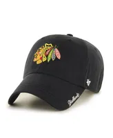 Women's Black Chicago Blackhawks Team Miata Clean Up Adjustable Hat