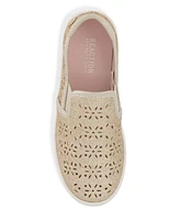 Kenneth Cole New York Little Girls Slip On Sneakers - Pale Gold