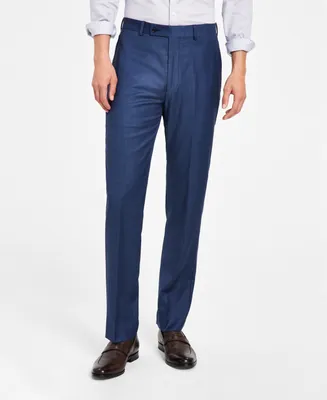 Calvin Klein Men's Slim-Fit Wool-Blend Stretch Suit Pants