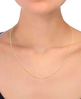 Paperclip Link 18" Chain Necklace in 14k Gold