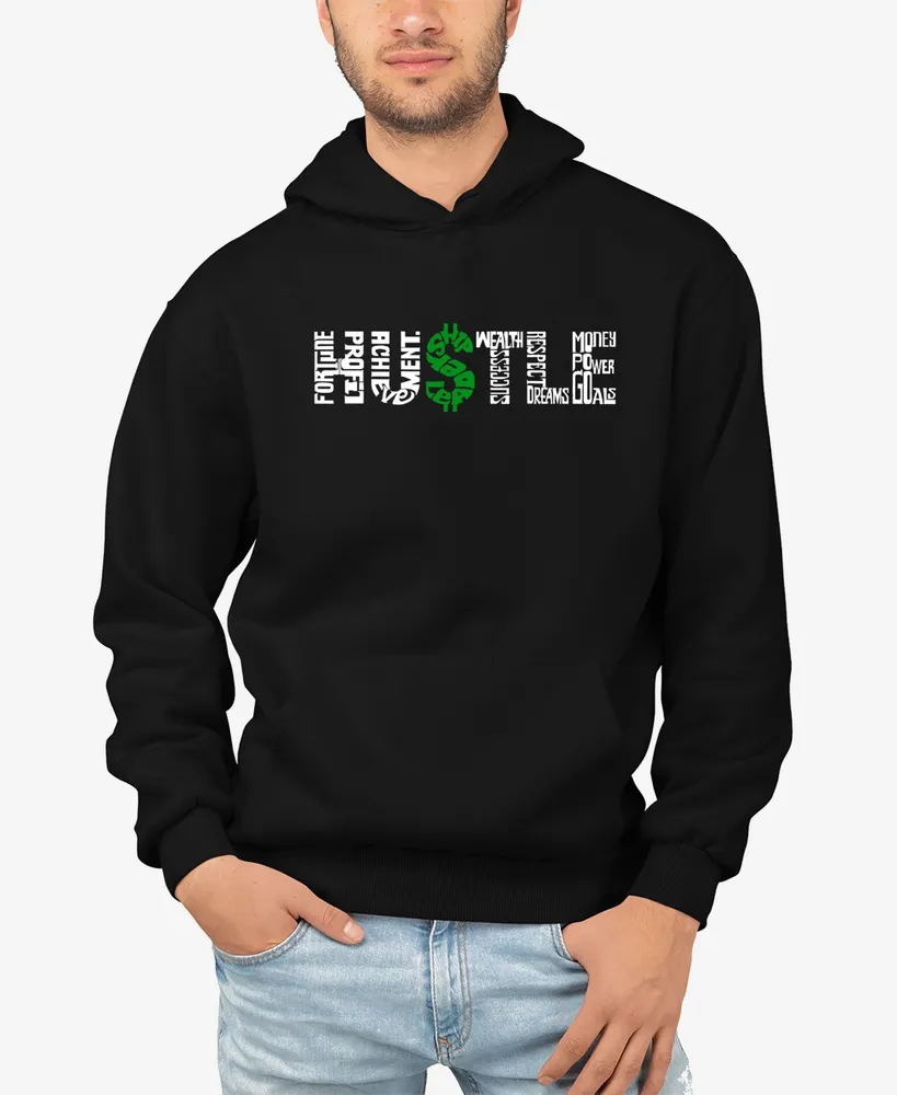Men's Word Art Hustle Hooded Sweatshirt