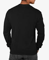 Men's Word Art Long Sleeve Whiskers T-shirt