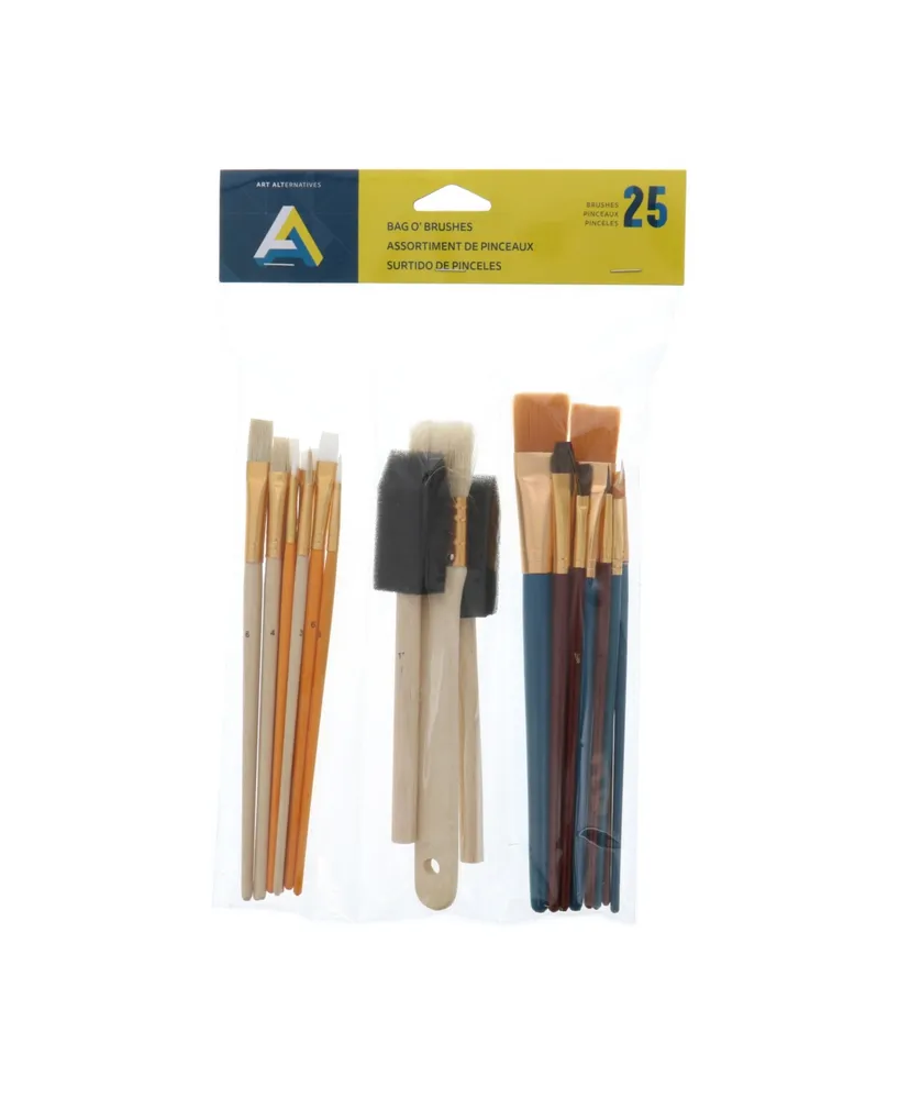 Art Alternatives Bag O' Brush, 25 Pieces