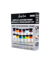 Angelus Metallic Pearlescent Acrylic Leather Paint Kit