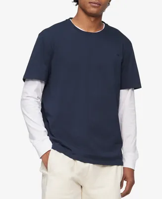 Calvin Klein Men's Smooth Cotton Solid Crewneck T-Shirt