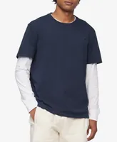 Calvin Klein Men's Smooth Cotton Solid Crewneck T-Shirt