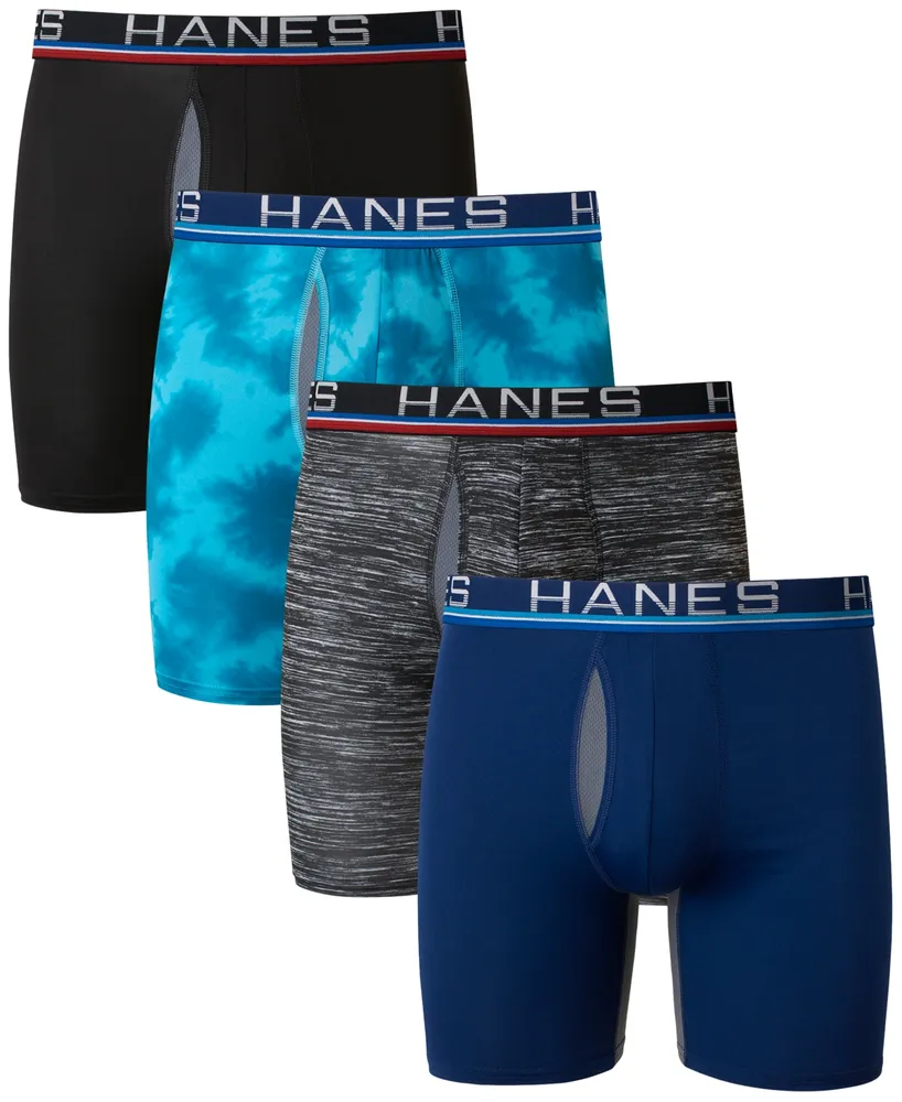 Hanes Men's 4-Pk. Ultimate Sport with X-Temp Total Support Pouch