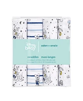 aden by aden + anais Mickey Stargazer Swaddle Blankets, Pack of 4