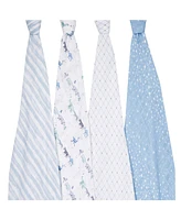 aden by aden + anais Baby Boys or Baby Girls Star Swaddle Blankets, Pack of 4