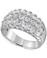 Diamond Multirow Band (3 ct. t.w.) in 14k White Gold