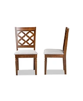 Ramiro Modern and Contemporary Wood Dining Chair Set, 2 Piece