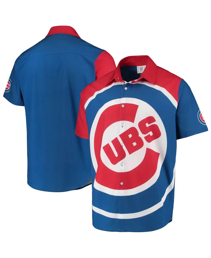 Men's Reyn Spooner White Chicago Cubs scenic Button-Up Shirt