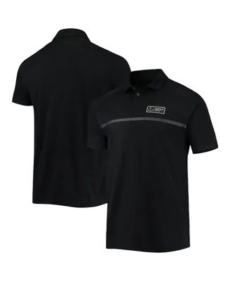 Men's Levelwear Black Boston Red Sox Sector Raglan Polo Shirt