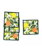 Coton Colors Citrus Print Cocktail Napkins, Set of 4