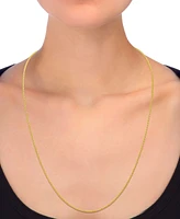 Popcorn Link 24" Chain Necklace (1-3/4mm) in 14k Gold