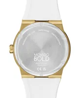Movado Men's Swiss Bold Fusion White Silicone Strap Watch 42mm