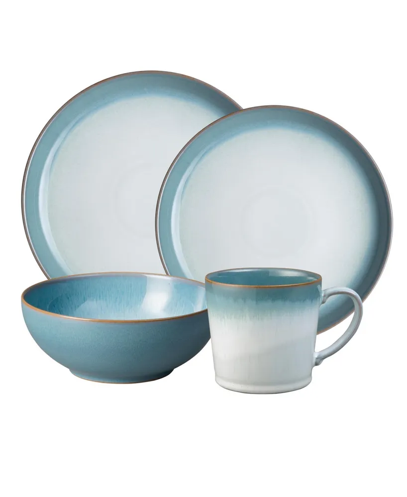 Denby Azure Haze 4 Piece Dinnerware Set