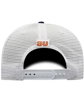 Men's Top of the World Navy, White Syracuse Orange Trucker Snapback Hat