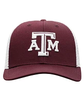 Men's Top of the World Maroon, White Texas A&M Aggies Trucker Snapback Hat