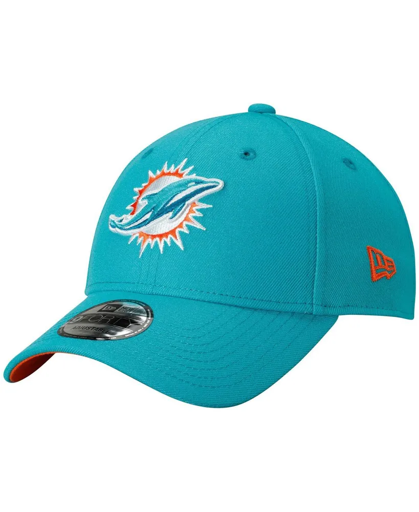 Big Boys New Era Aqua Miami Dolphins League 9FORTY Adjustable Hat