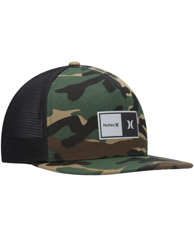 Men's Hurley Camo, Black 2.0 Trucker Snapback Hat