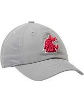 Men's Top of the World Gray Washington State Cougars Primary Logo Staple Adjustable Hat