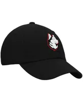 Men's Top of the World Black Northeastern Huskies Primary Logo Staple Adjustable Hat