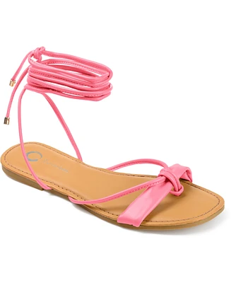 Journee Collection Women's Jiyrie Tie-Up Sandal