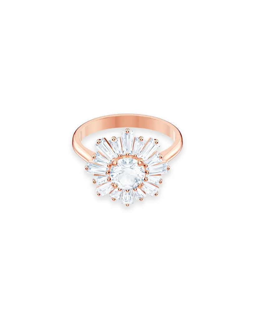 Swarovski Sunshine Rose Gold Tone Plated Ring