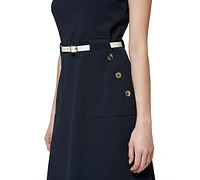 Tommy Hilfiger Petite Belted Sheath Dress