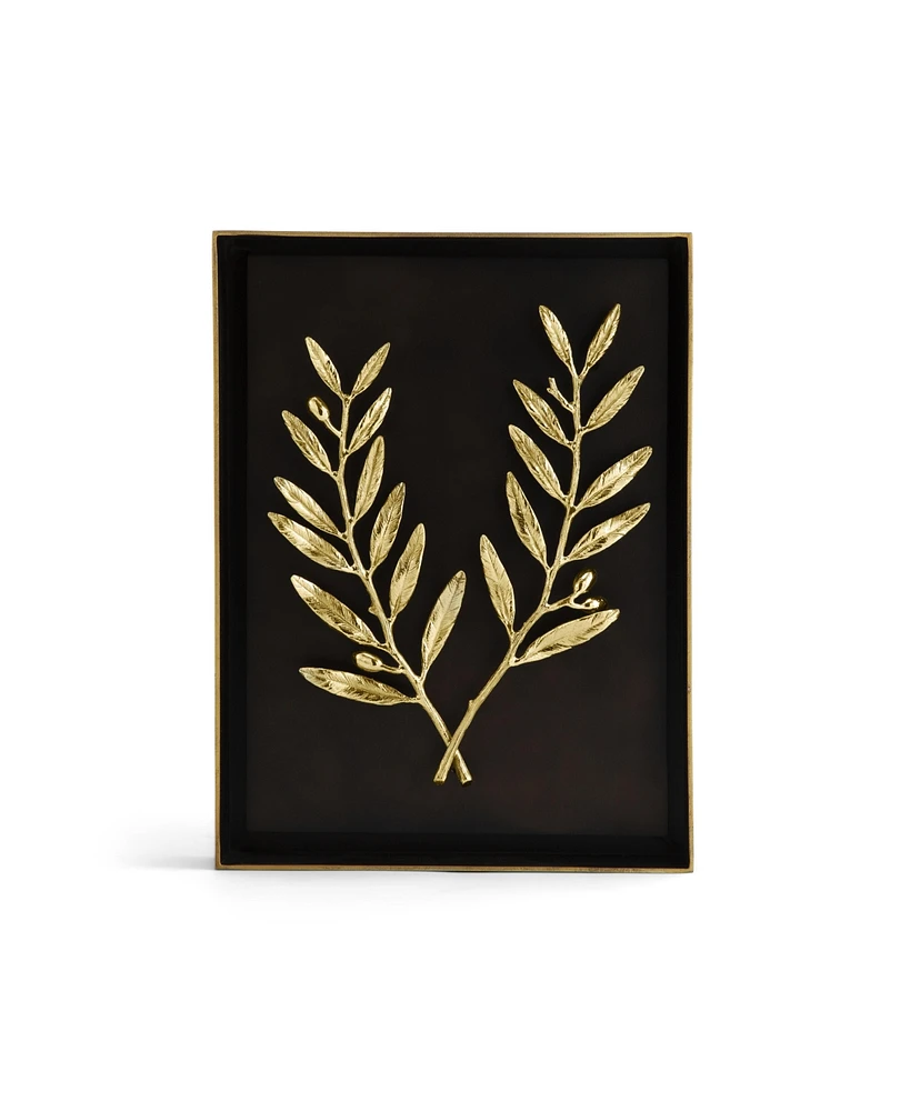 Michael Aram Olive Branch Shadow Box - Gold