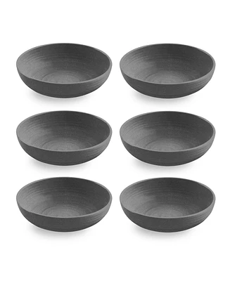 Abode Homewares 8" Planta Artisan 6-Piece Low Bowl Set