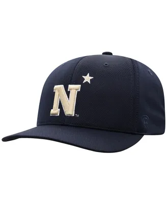 Men's Top of The World Navy Navy Midshipmen Reflex Logo Flex Hat