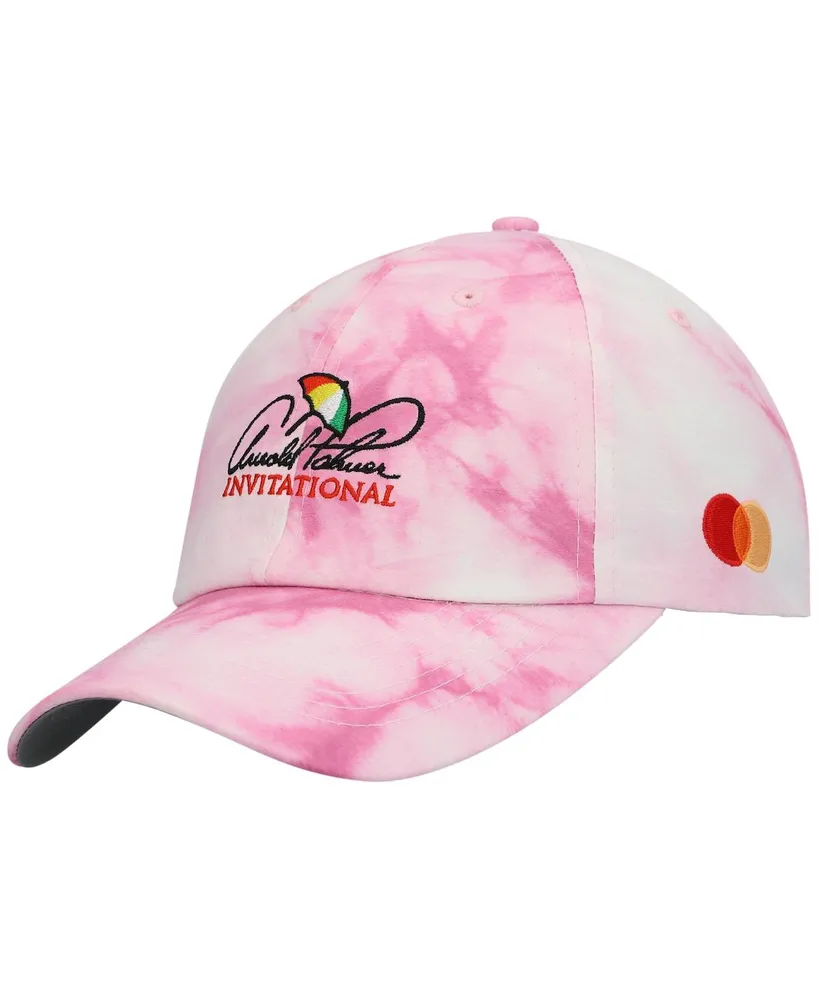 Men's Imperial Pink Arnold Palmer Invitational Hullabaloo Tie-Dye Adjustable Hat