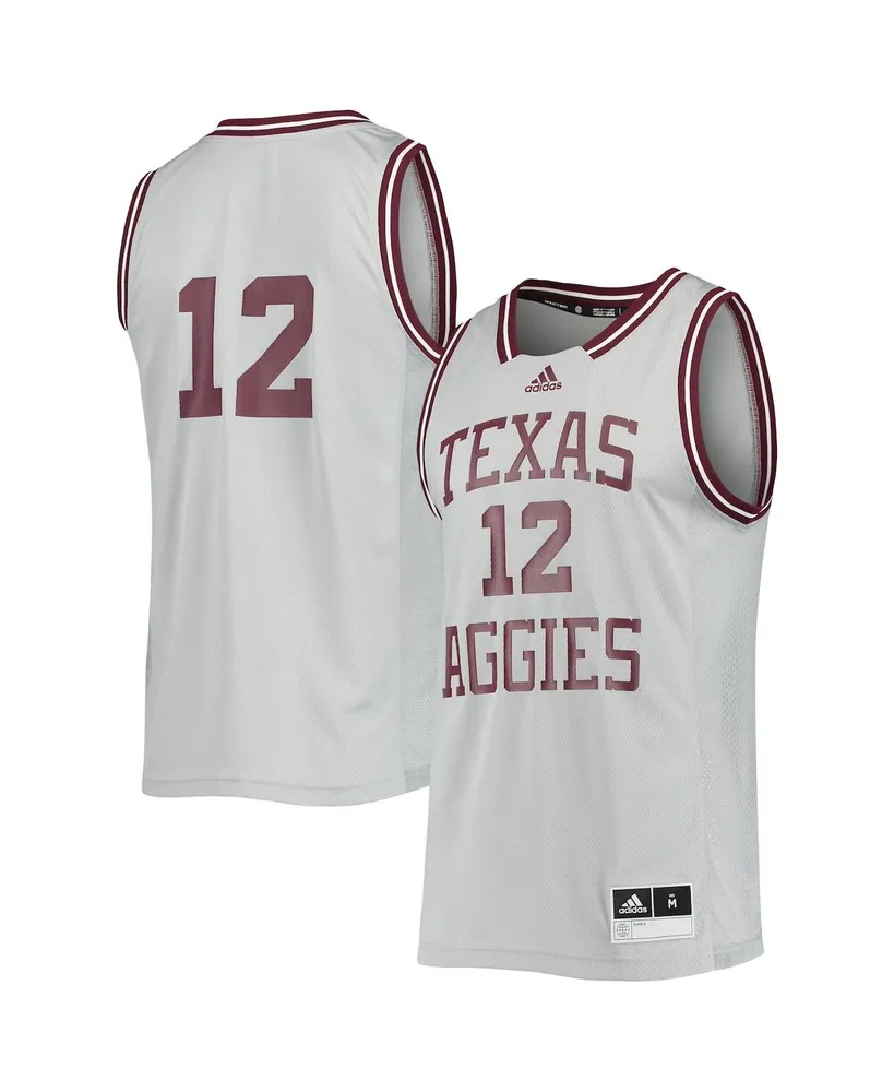 Men's Adidas #12 White Texas A&M Aggies Premier Football Jersey