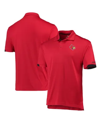 Men's Colosseum Red Louisville Cardinals Santry Polo Shirt