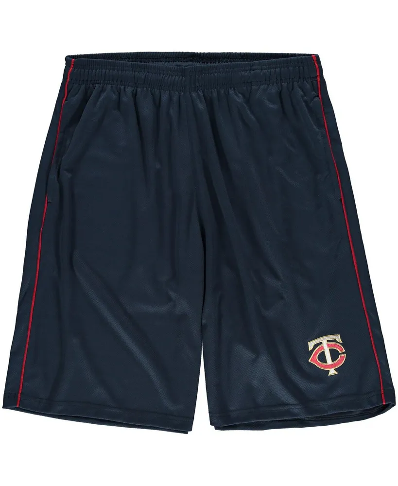 Men's Majestic Navy Minnesota Twins Big Tall Mesh Shorts