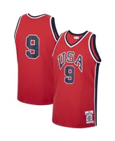 Men's Mitchell & Ness Michael Jordan Red Usa Basketball Authentic 1984 Jersey