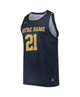 Men's Under Armour #21 Navy Notre Dame Fighting Irish Alternate Replica Basketball Jersey