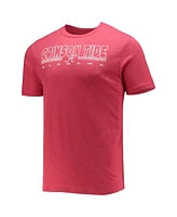 Men's Concepts Sport Heathered Charcoal, Crimson Alabama Tide Meter T-shirt and Pants Sleep Set