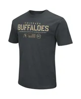 Men's Colosseum Heathered Black Colorado Buffaloes Oht Military-Inspired Appreciation Flag 2.0 T-shirt