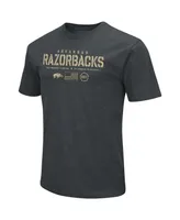 Men's Colosseum Heathered Black Arkansas Razorbacks Oht Military-Inspired Appreciation Flag 2.0 T-shirt