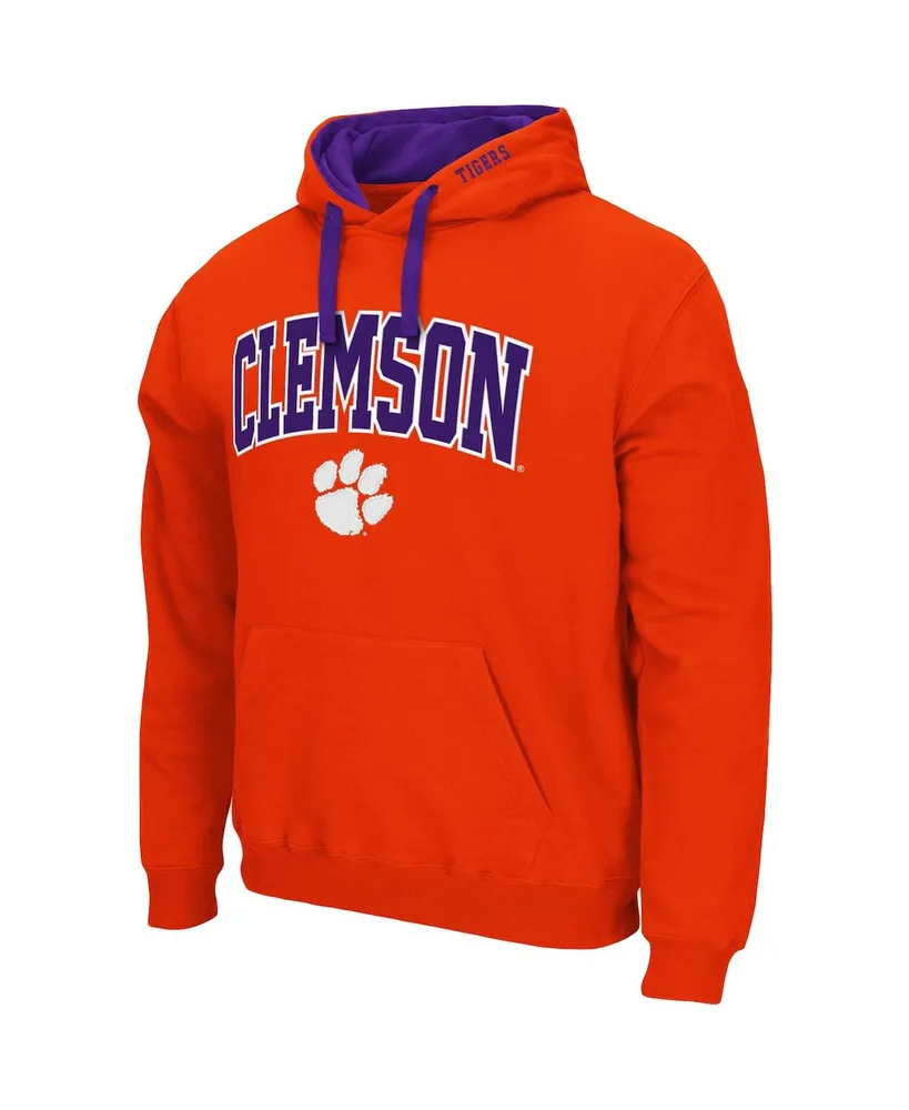 Men's Colosseum Orange Clemson Tigers Big and Tall Arch Logo 2.0 Pullover Hoodie