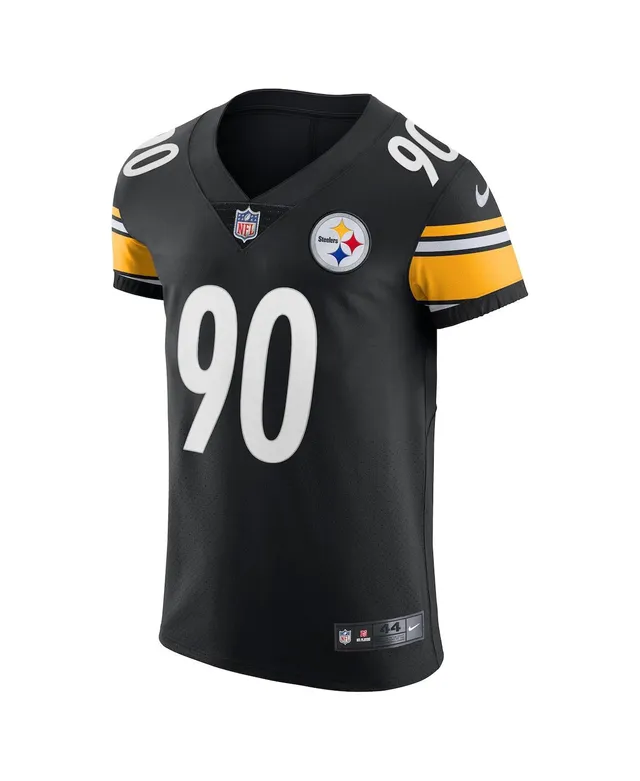 Nike, Shirts, Authentic Tj Watt Pittsburgh Steelers Black Nike Vapor Elite  Jersey Size 44 L