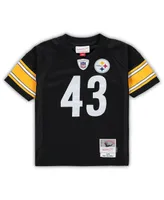 Infant Boys and Girls Mitchell & Ness Troy Polamalu Black Pittsburgh Steelers 2005 Retired Legacy Jersey